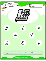 T Sesi Çalışma Sayfaları